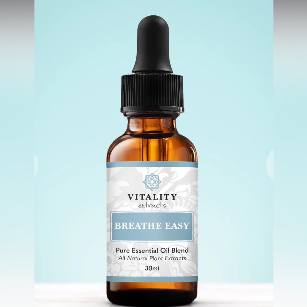 Breathe Easy by Vitality-30ml 100% Pure Therapeutic Grade in sealed glass bottle